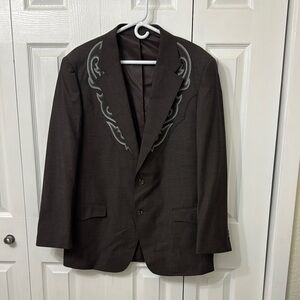 Cody James Blazer with Embroidered Design